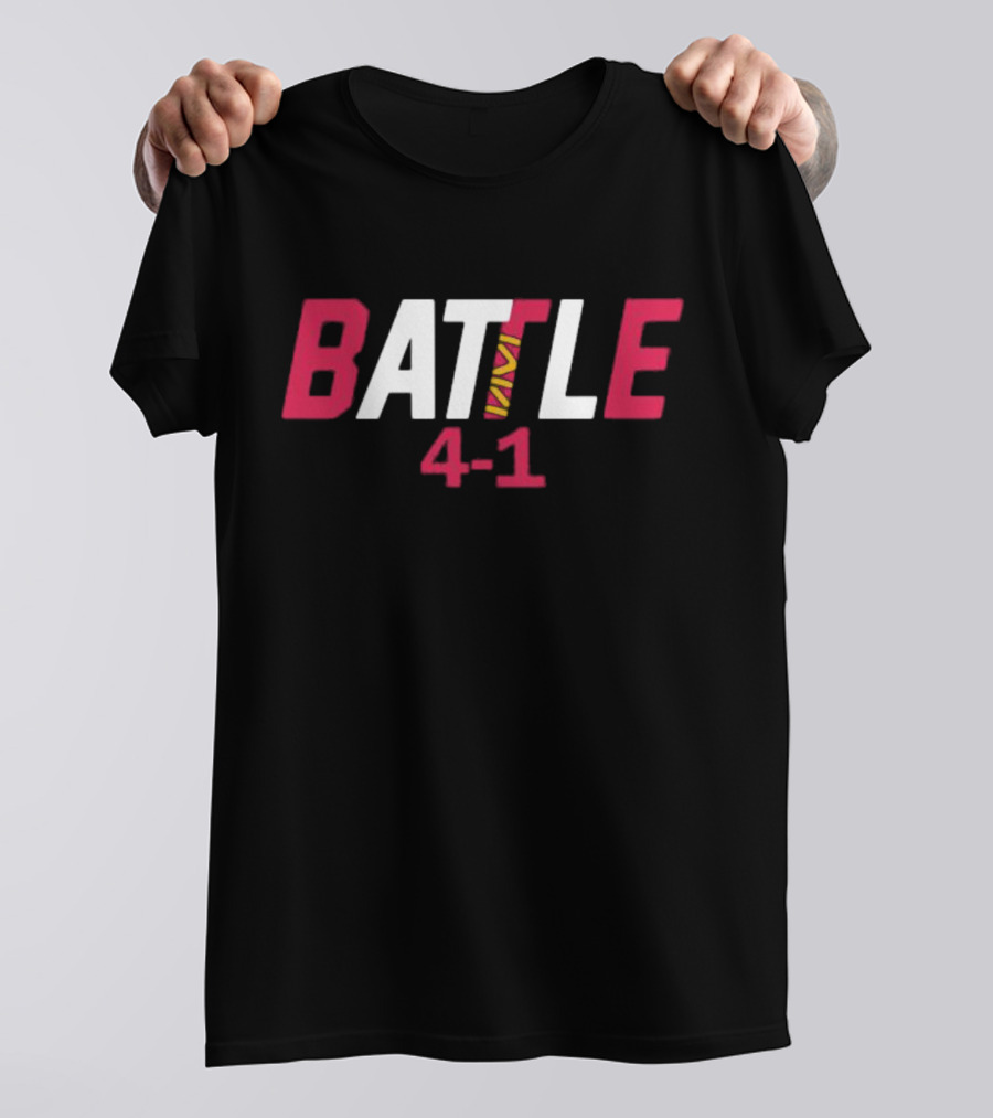 Battle Braves 4-1 Phillies T-Shirt