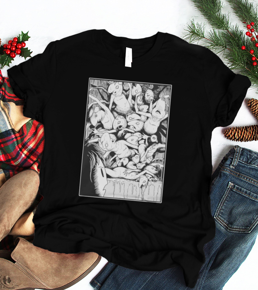 Oneyplays Horror Manga Boys Disturbing Creature Chaos T-Shirt