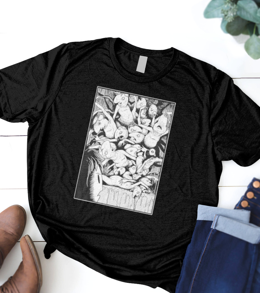 Oneyplays Horror Manga Boys Disturbing Creature Chaos T-Shirt