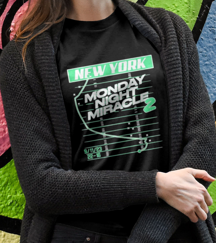 New York Monday Night Miracle 2 9/11/23 22-16 T-Shirt