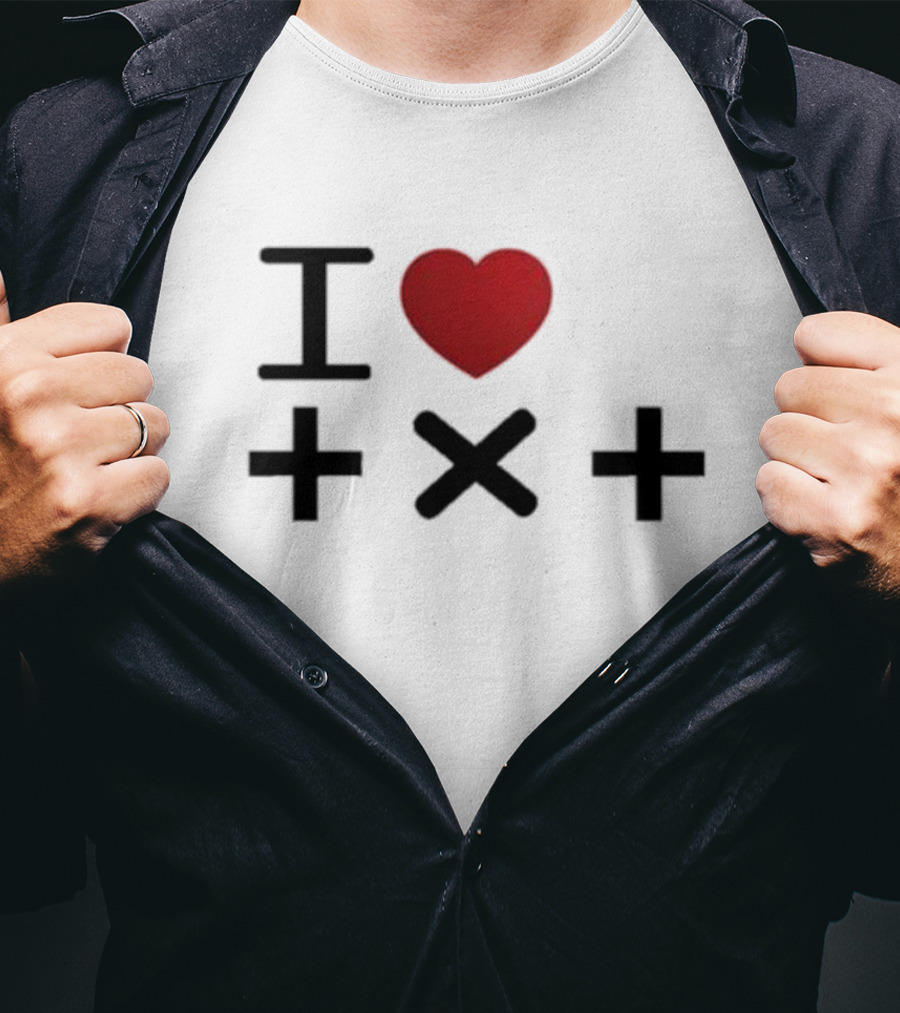 Coi Leray I Heart +x+ Black Red Heart T-Shirt