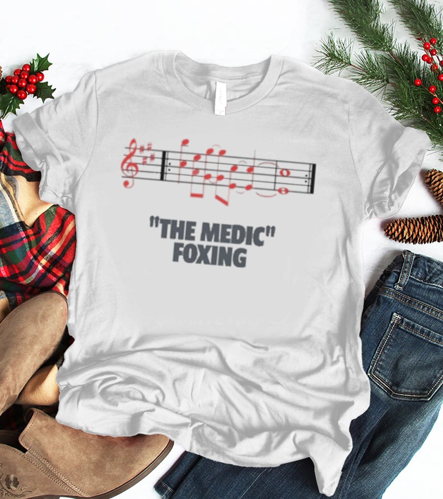 The Medic Foxing Music Notes Sheet T-Shirt