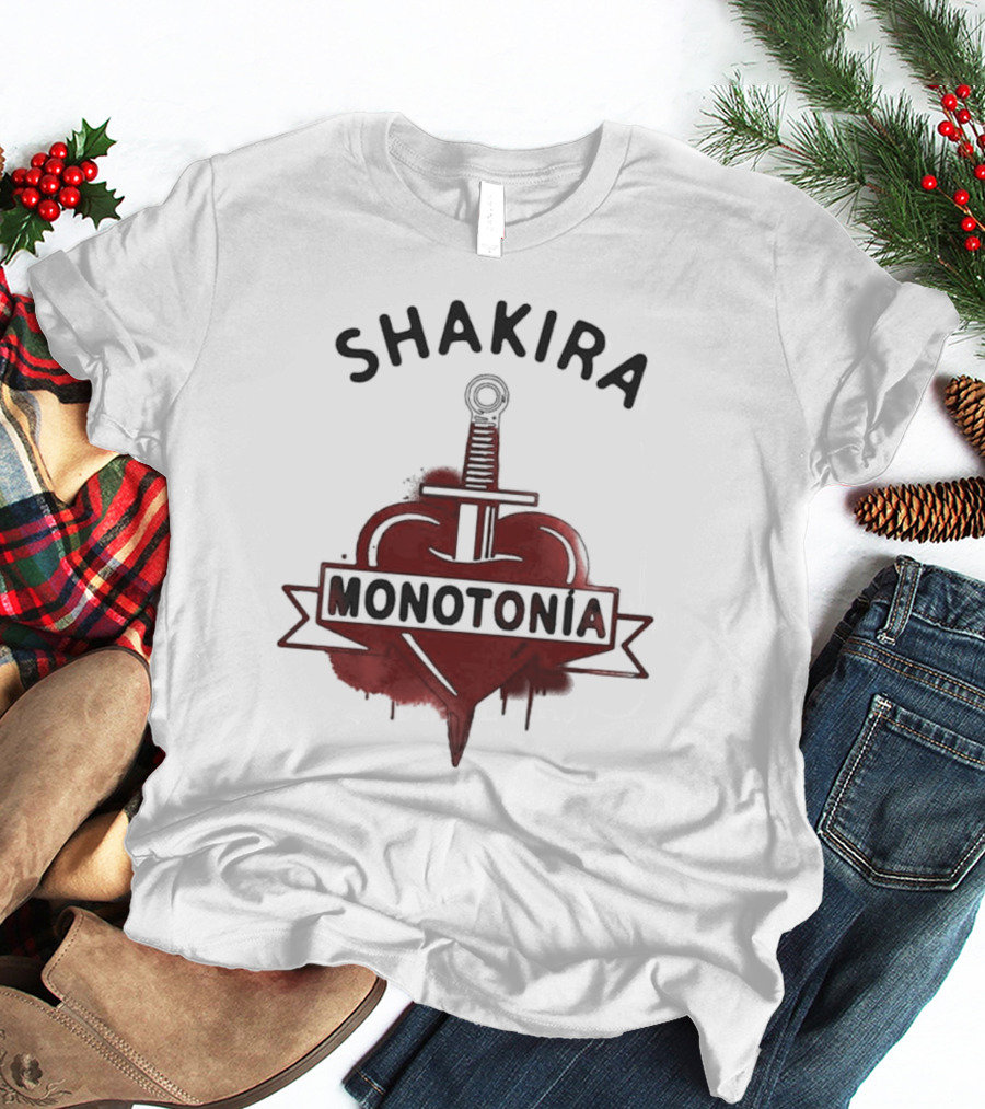 Shakira Monotonía Heart And Sword T-Shirt
