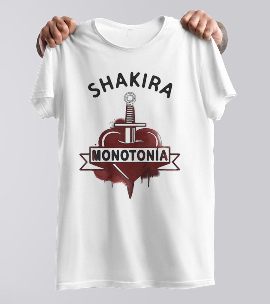 Shakira Monotonía Heart And Sword T-Shirt
