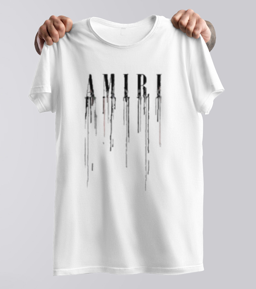 Amiri Paint Drip Dark T-Shirt