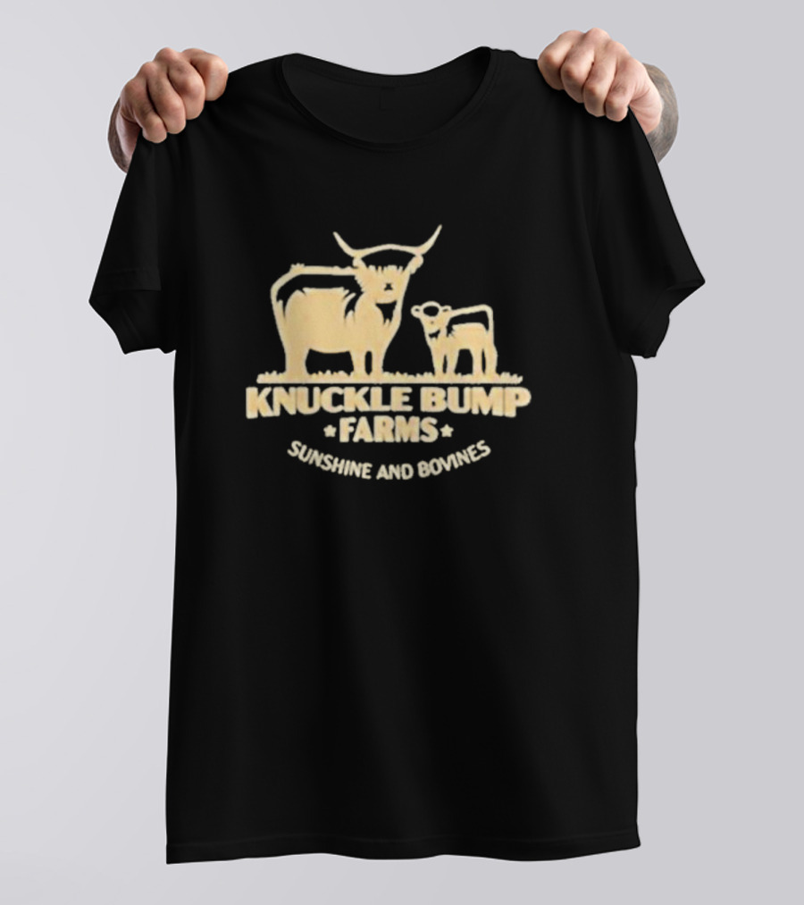 Knuckle Bump Farms Cattle Sunshine And Bovines T-Shirt
