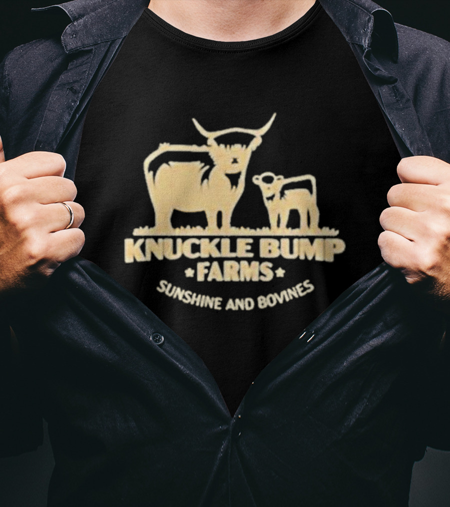 Knuckle Bump Farms Cattle Sunshine And Bovines T-Shirt