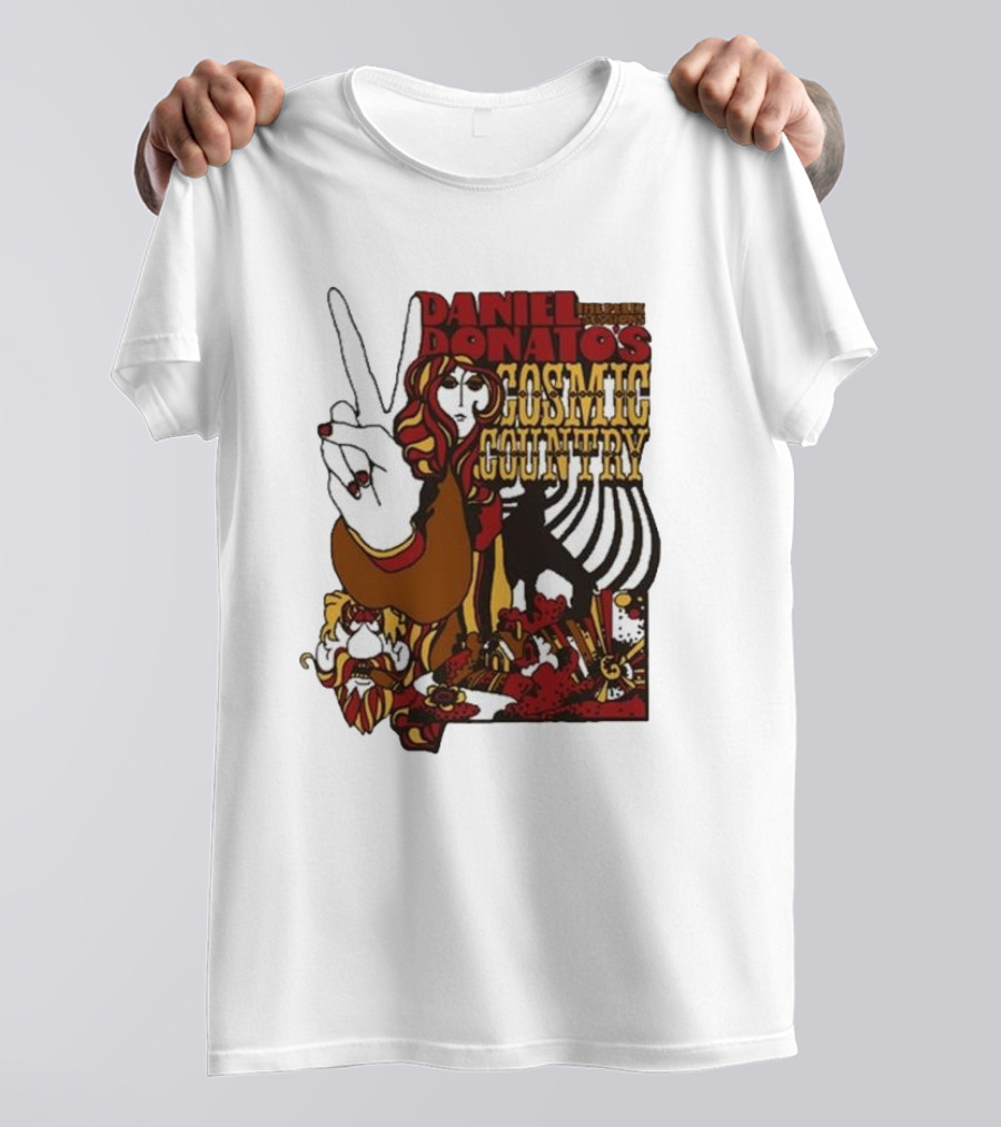 Daniel Donato’s Cosmic Country Relix Session Psychedelic Peace Sign T-Shirt