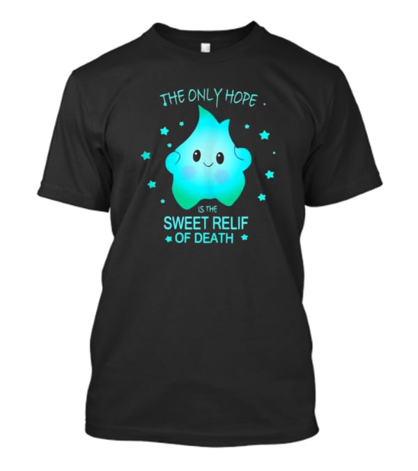 Lumalee The Only Hope Is The Sweet Relief Of Death Starry Blue Character T-Shirt