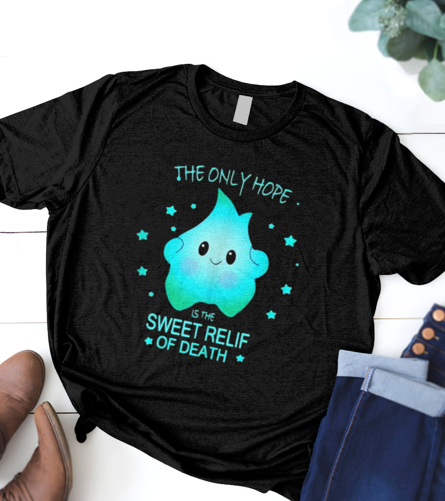Lumalee The Only Hope Is The Sweet Relief Of Death Starry Blue Character T-Shirt