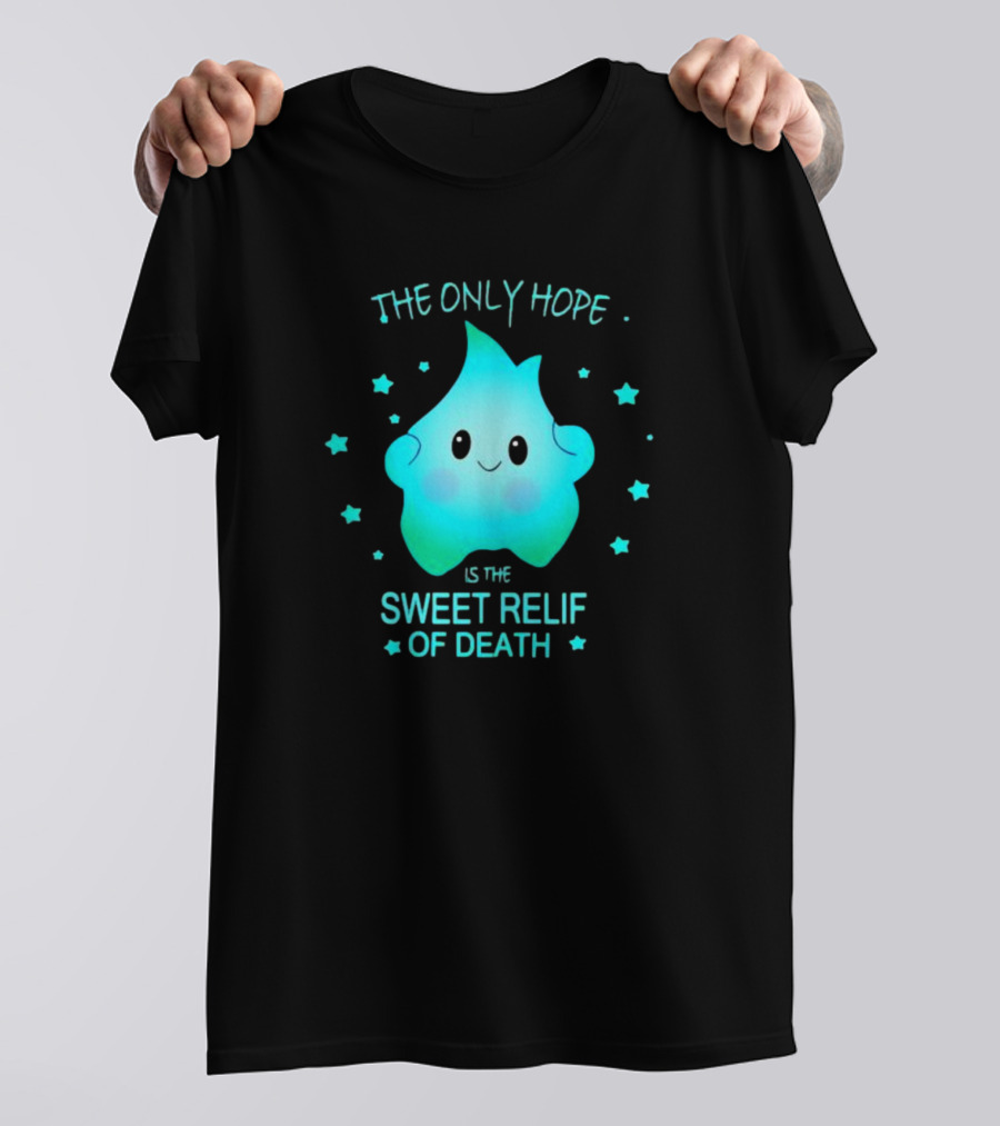 Lumalee The Only Hope Is The Sweet Relief Of Death Starry Blue Character T-Shirt