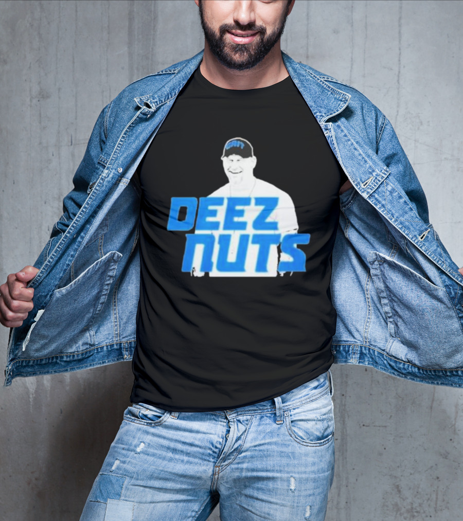 Dan Campbell Deez Nuts Detroit Lions Fan T-Shirt