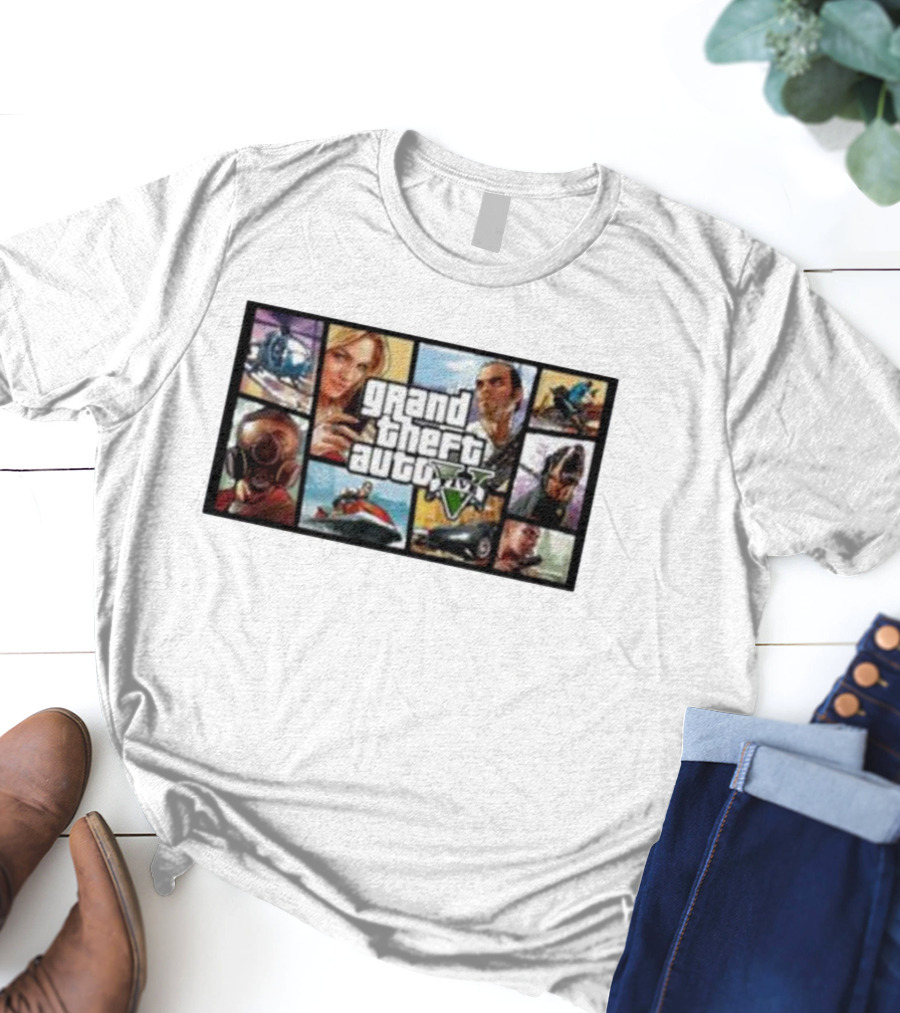 Grand Theft Auto 5 Character Montage T-Shirt