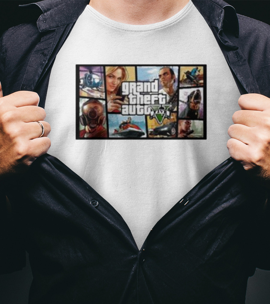Grand Theft Auto 5 Character Montage T-Shirt