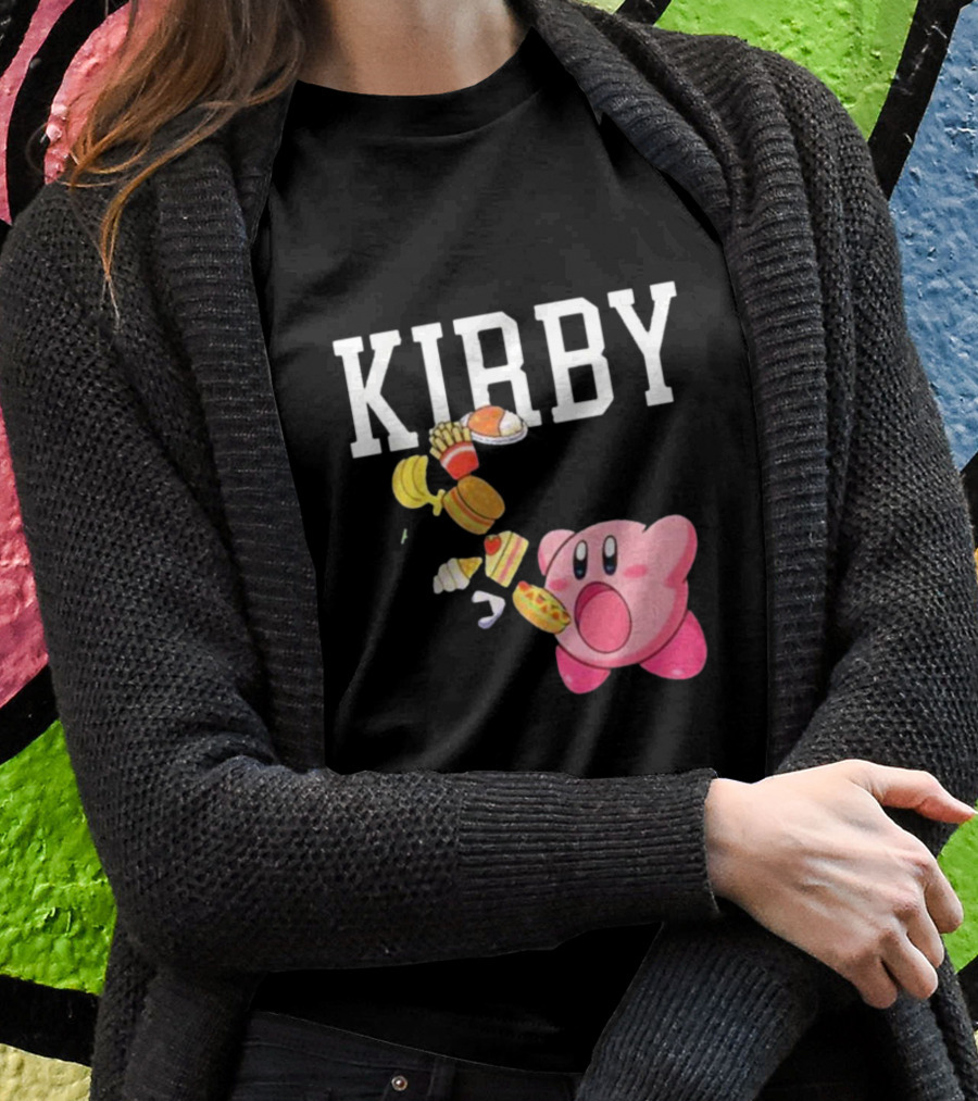 KIRBY Inhales Iconic Food For Power Up T-Shirt