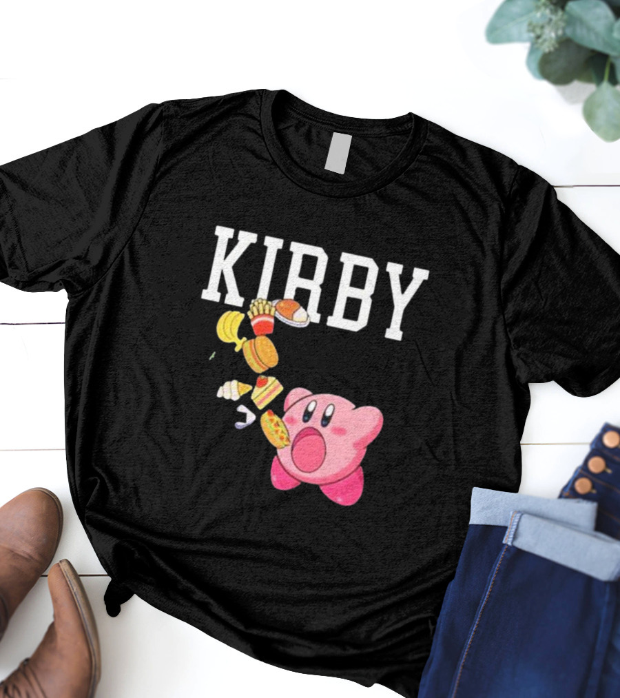 KIRBY Inhales Iconic Food For Power Up T-Shirt