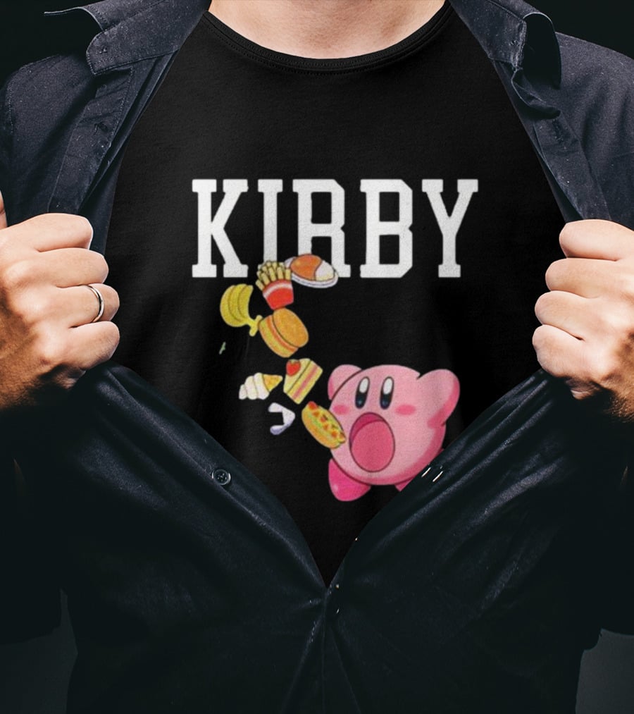 KIRBY Inhales Iconic Food For Power Up T-Shirt