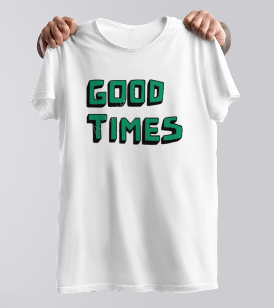 Kylie Minogue Good Times Retro Green Text T-Shirt