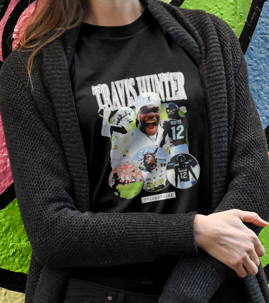Travis Hunter Football Dreamathon Performance Highlights T-Shirt