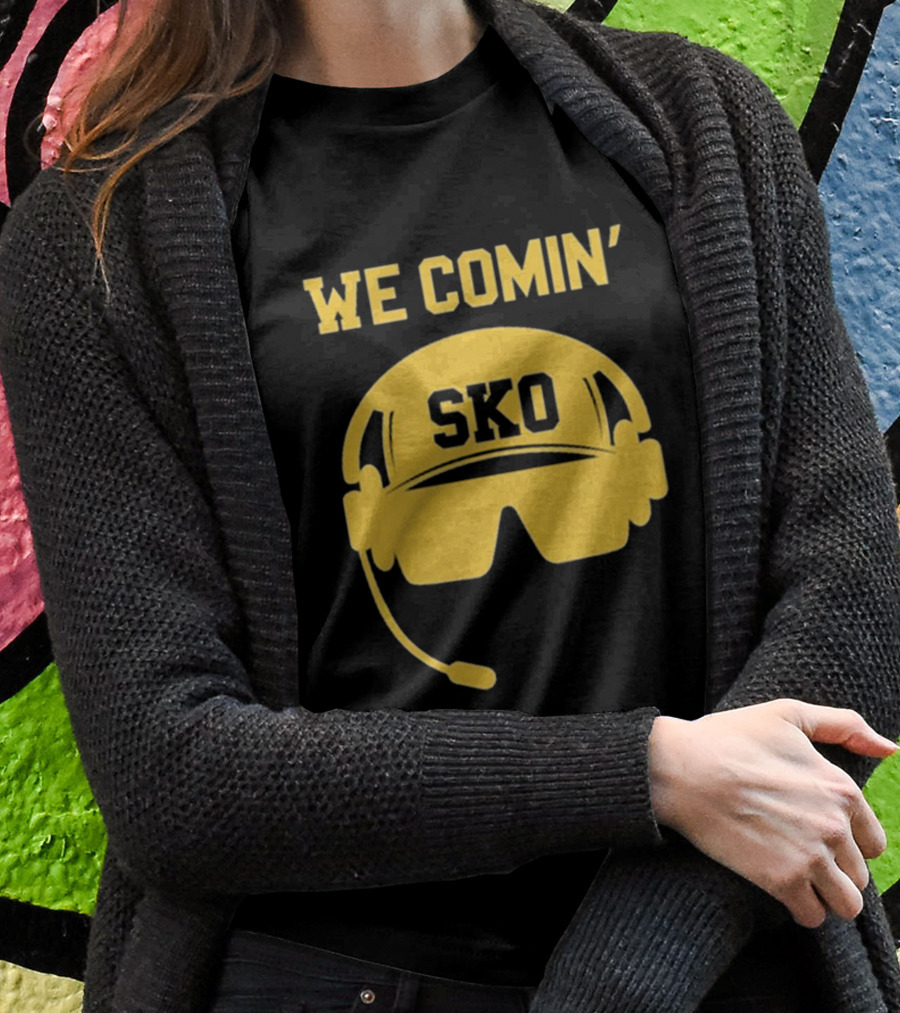 WE COMIN' SKO Prime Boulder Football Headset T-Shirt