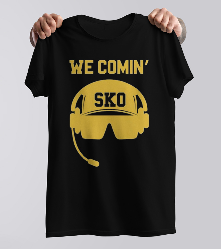WE COMIN' SKO Prime Boulder Football Headset T-Shirt