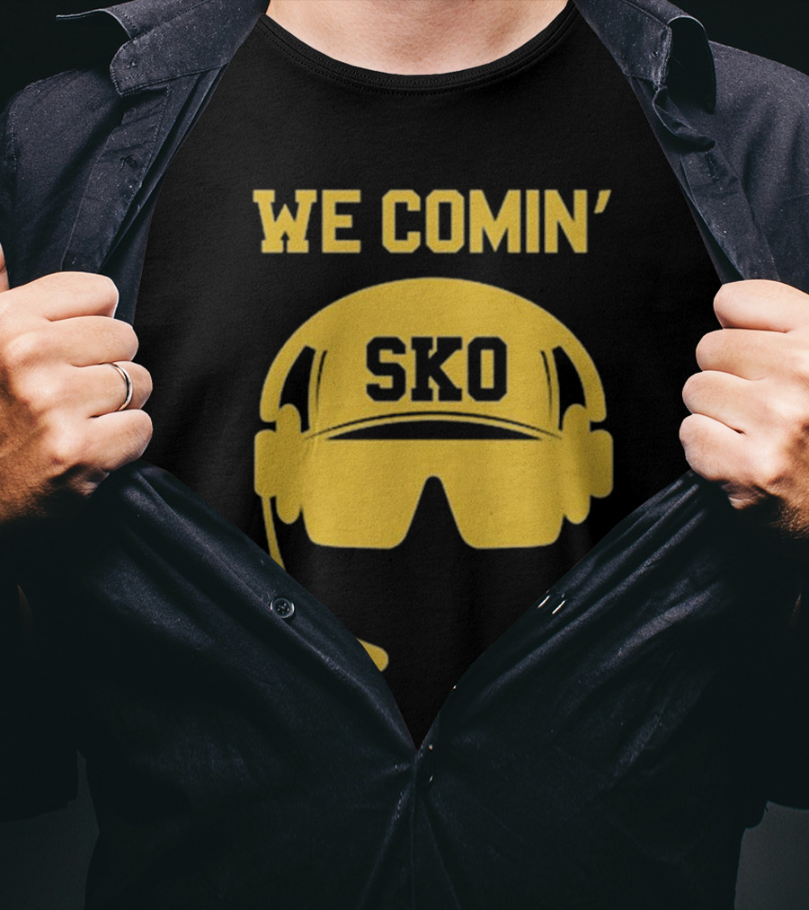 WE COMIN' SKO Prime Boulder Football Headset T-Shirt