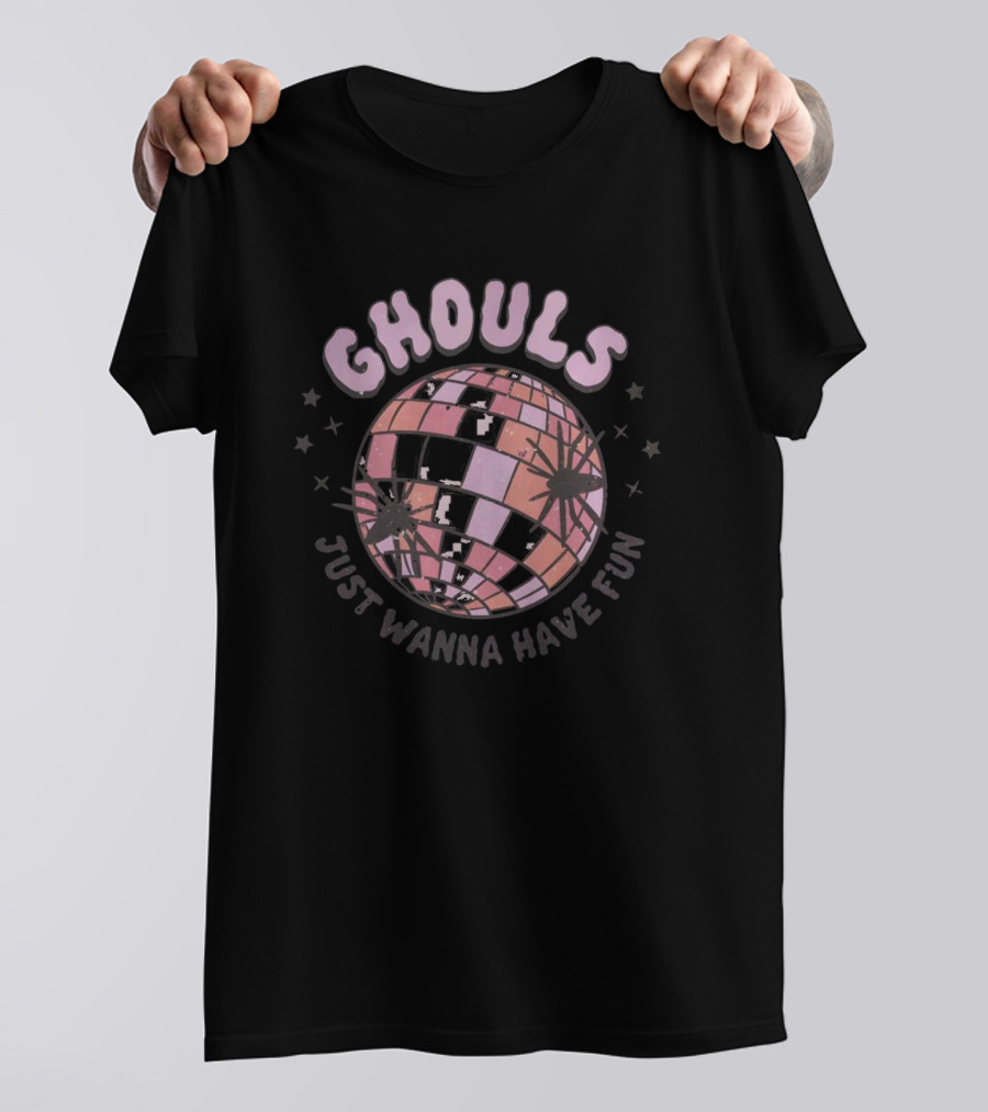 Ghouls Just Wanna Have Fun Disco Ball Halloween T-Shirt