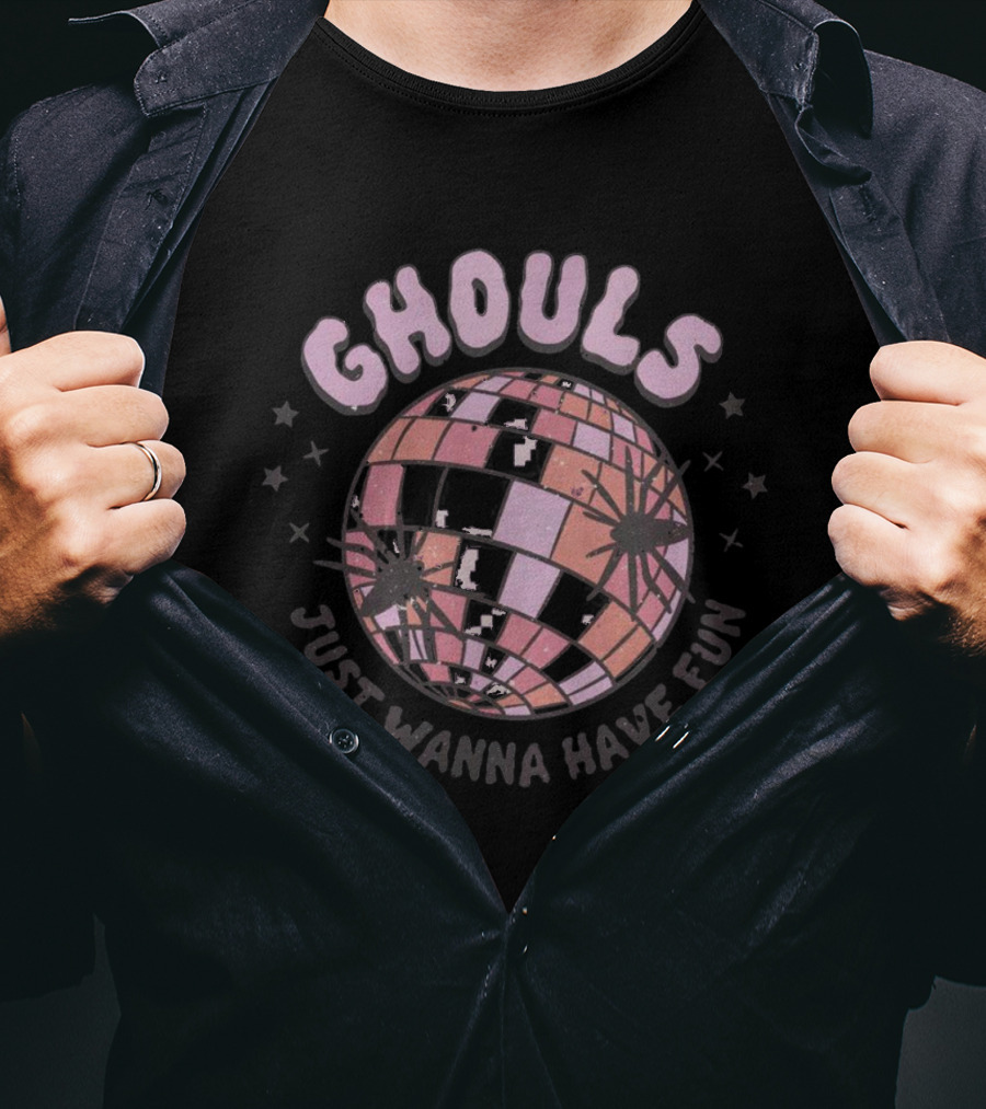 Ghouls Just Wanna Have Fun Disco Ball Halloween T-Shirt