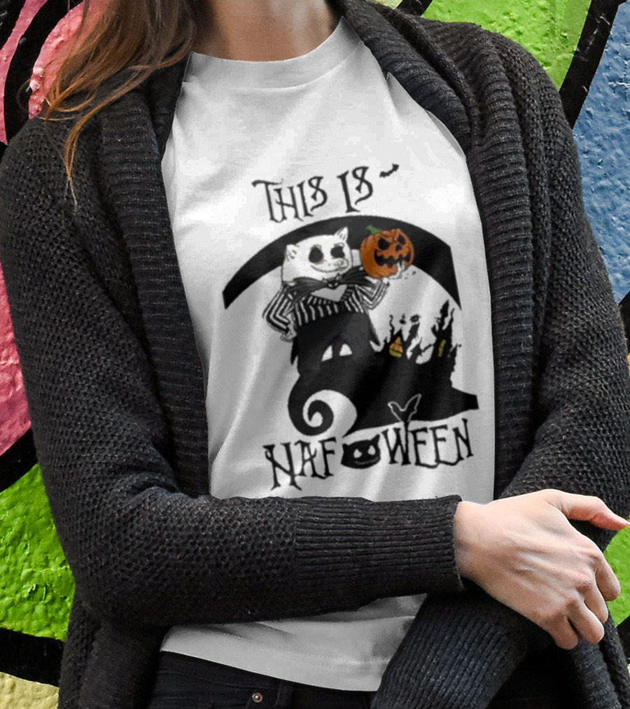 This Is Nafoween Halloween Nafo Pumpkin Character T-Shirt