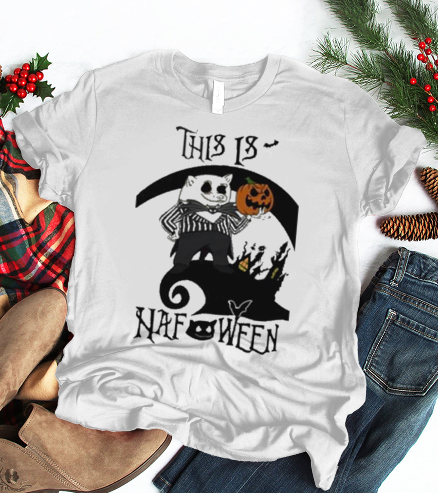 This Is Nafoween Halloween Nafo Pumpkin Character T-Shirt