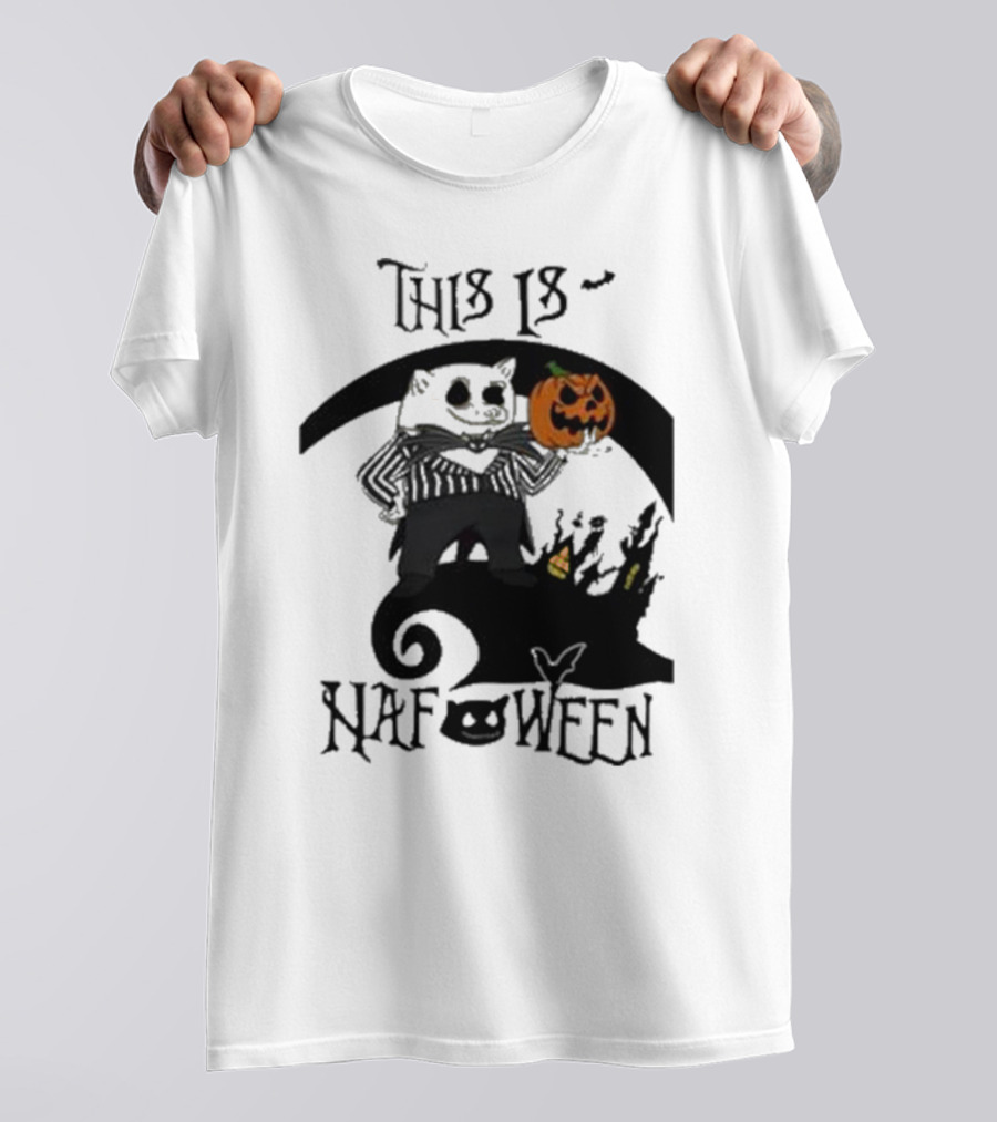 This Is Nafoween Halloween Nafo Pumpkin Character T-Shirt