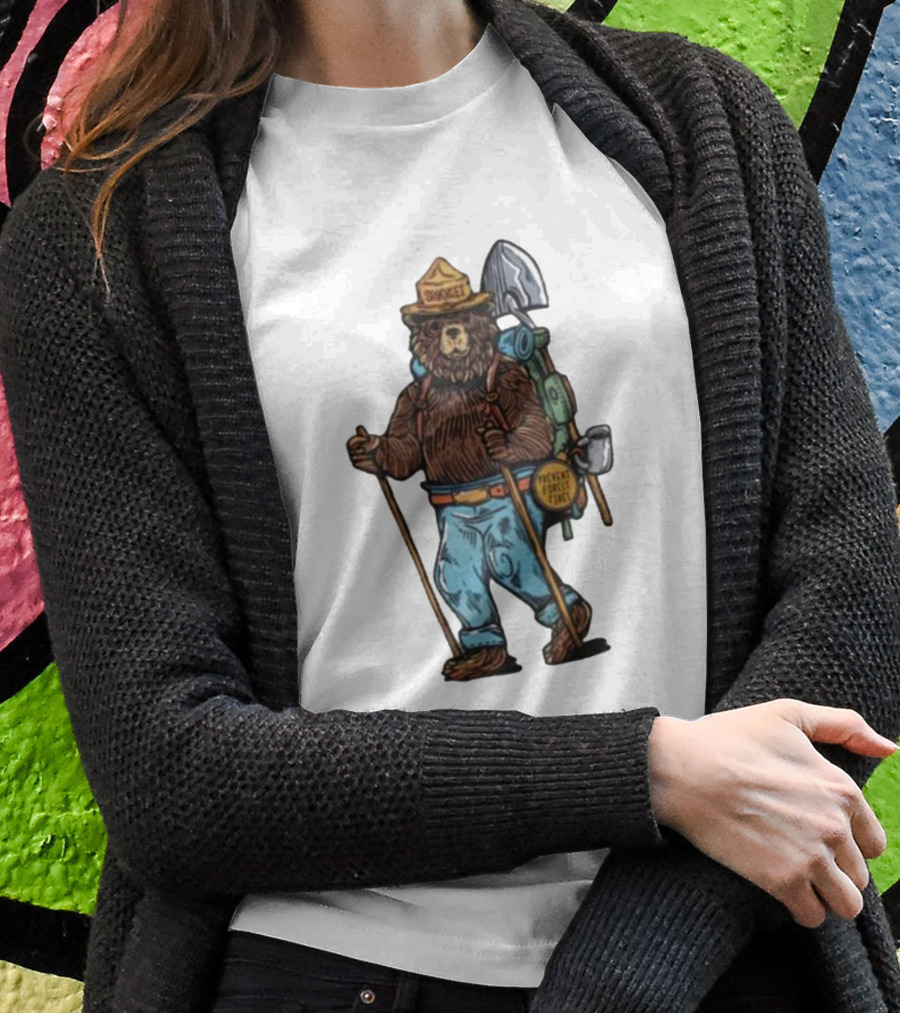 Smokey Bear Prevent Forest Fires Cartoon T-Shirt