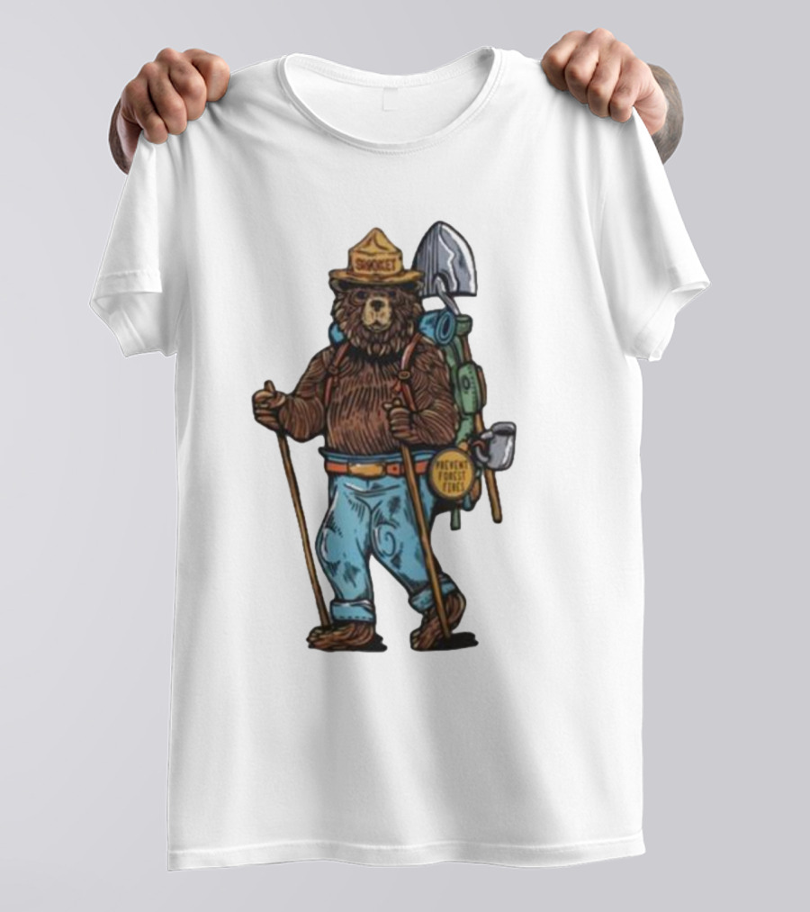 Smokey Bear Prevent Forest Fires Cartoon T-Shirt