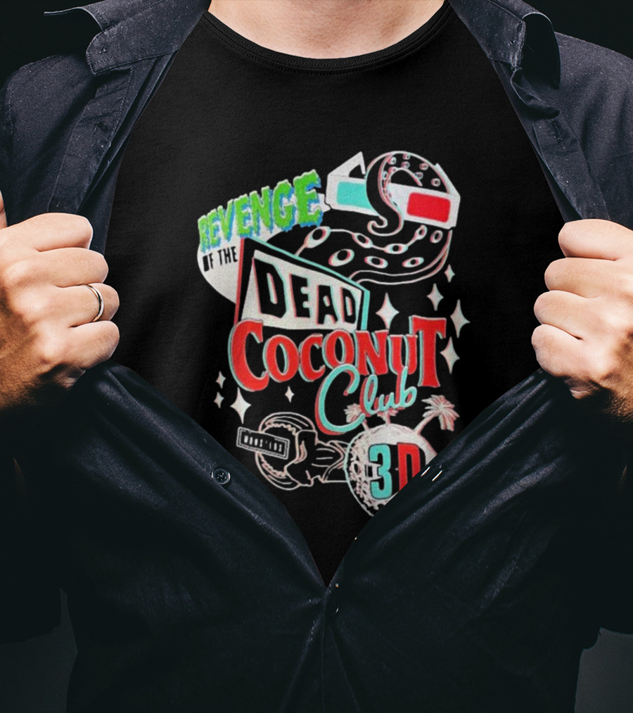 Universal Orlando Resort Revenge Of The Dead Coconut Club 3D Adventure T-Shirt