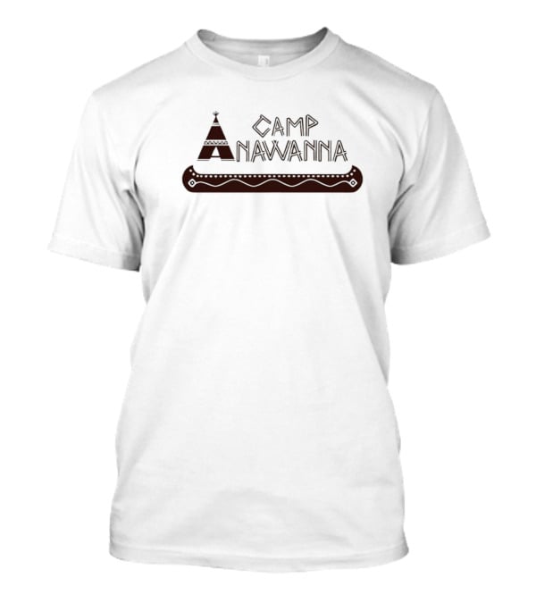 Camp Anawanna Salute Your Shorts Retro Nostalgia Tee Pee And Canoe T-Shirt