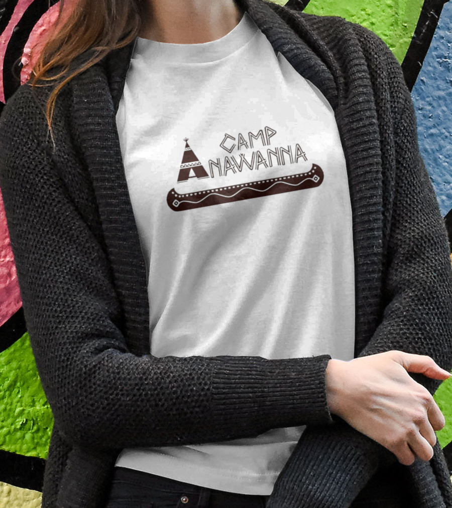 Camp Anawanna Salute Your Shorts Retro Nostalgia Tee Pee And Canoe T-Shirt