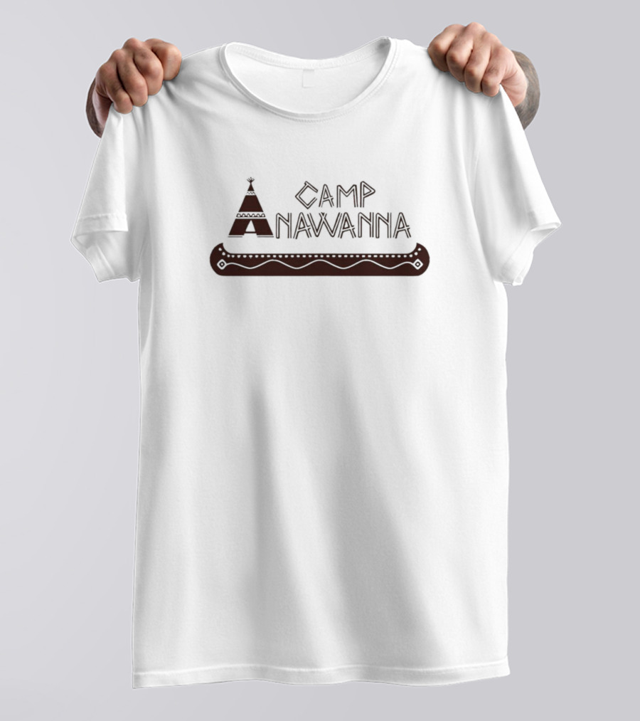 Camp Anawanna Salute Your Shorts Retro Nostalgia Tee Pee And Canoe T-Shirt