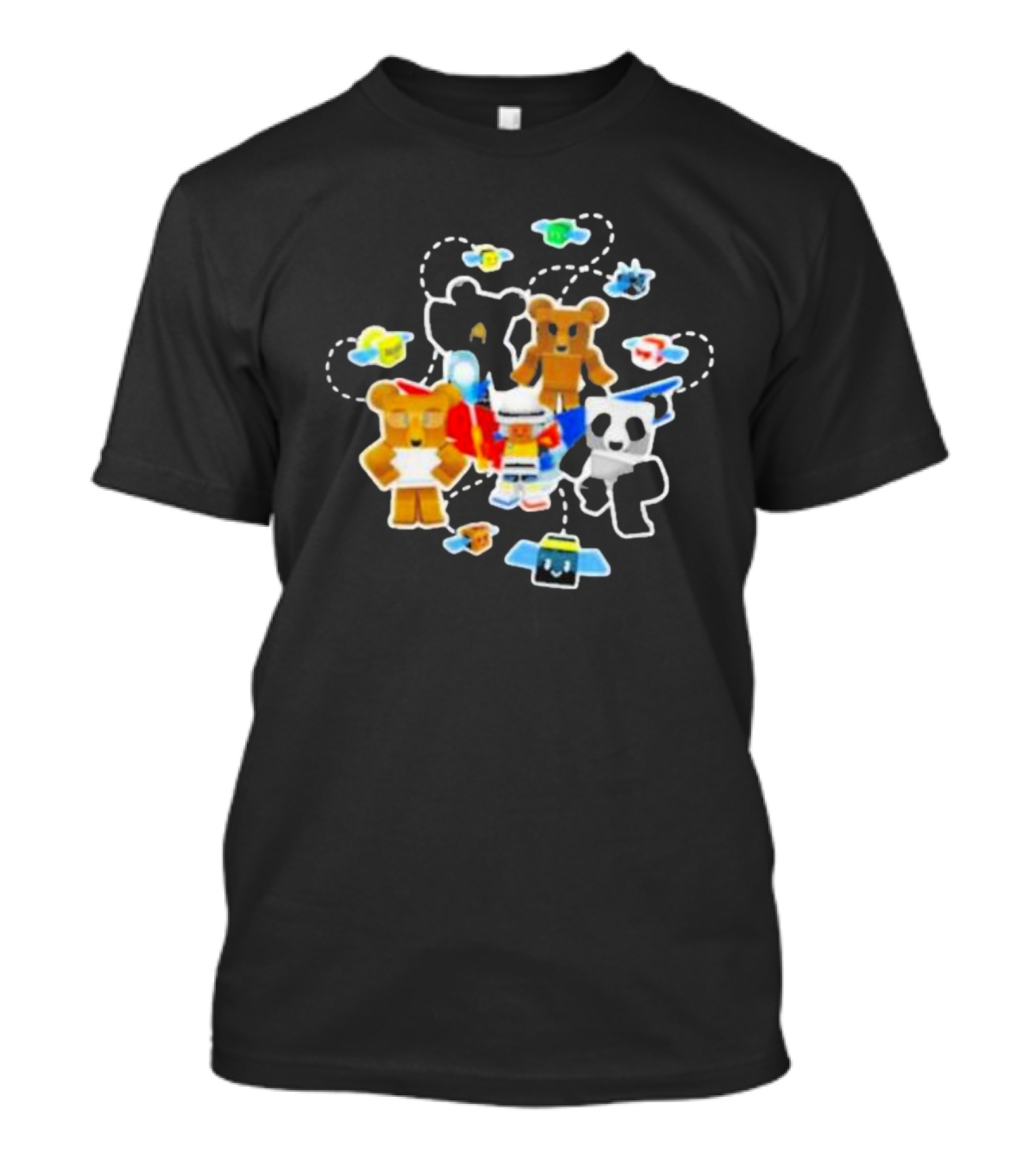 Bee Swarm Simulator Bear Team Characters With Bees T-Shirt