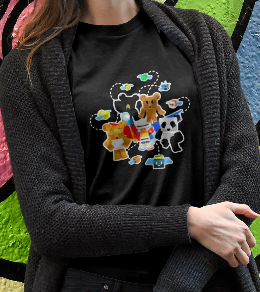 Bee Swarm Simulator Bear Team Characters With Bees T-Shirt