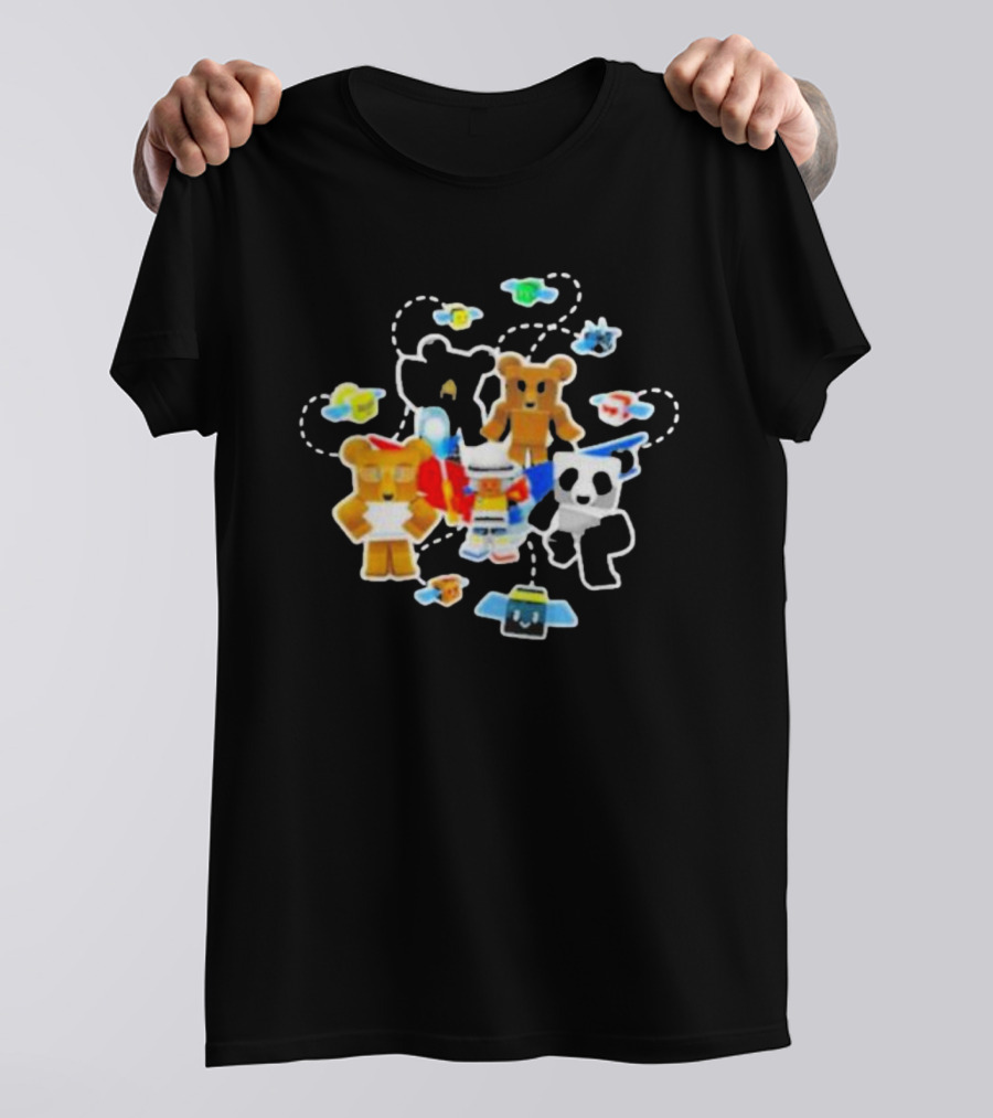 Bee Swarm Simulator Bear Team Characters With Bees T-Shirt