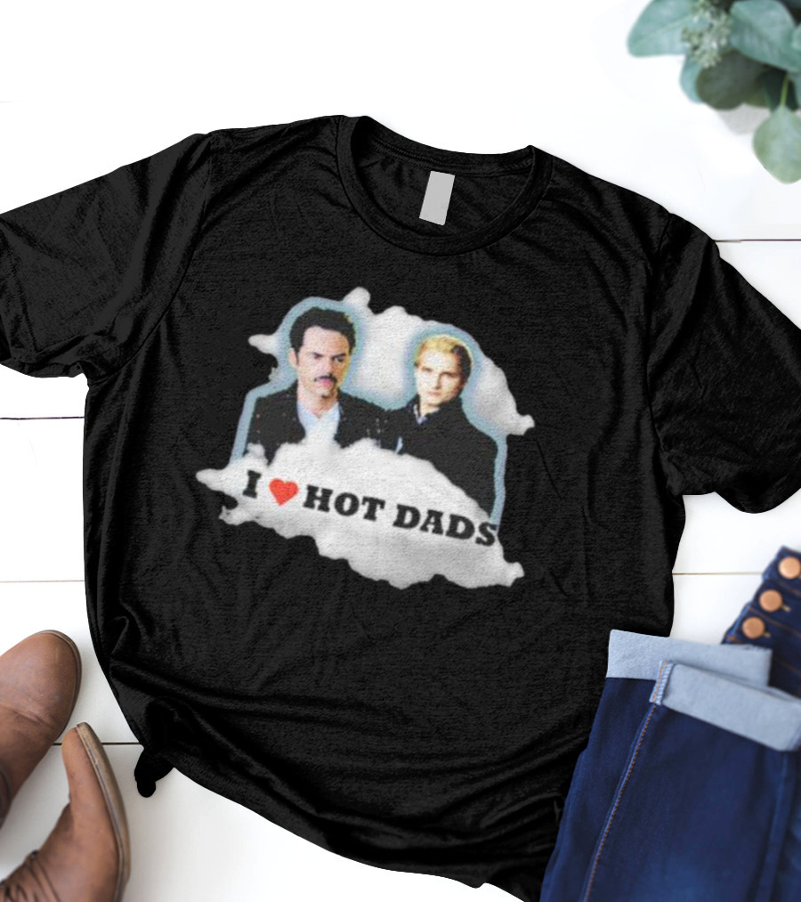 I Heart Hot Dads With Actors In Suits T-Shirt