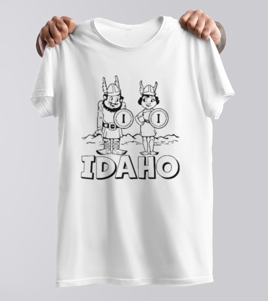 Idaho Vandals Mascots Vintage Viking Characters T-Shirt