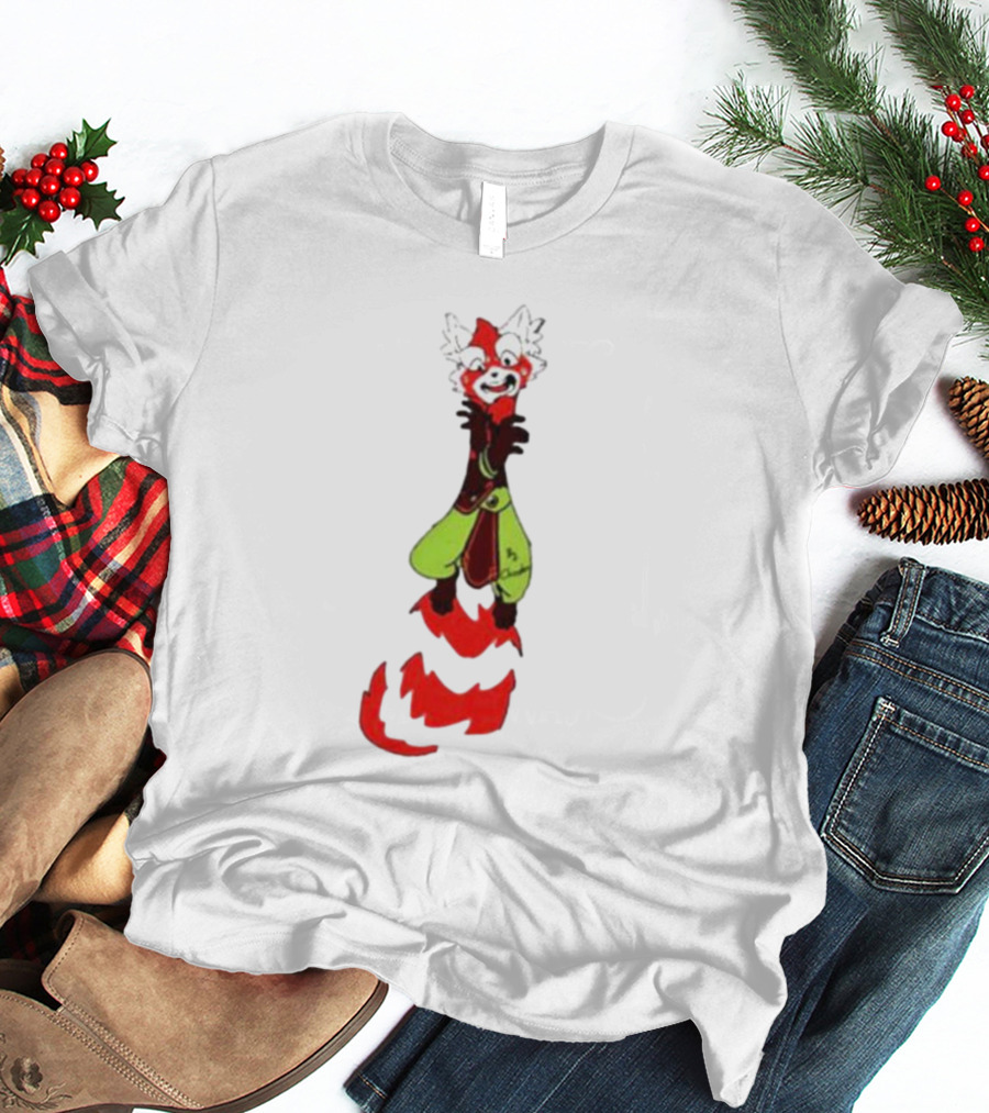 Joseph AK Twoucan Chirenbo Red Panda Standing Green Pants T-Shirt