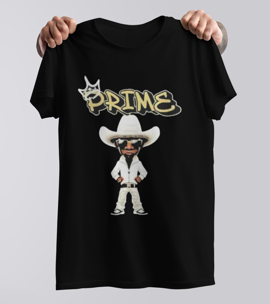 Prime King Deion Sanders Cowboy Outfit Iconic T-Shirt