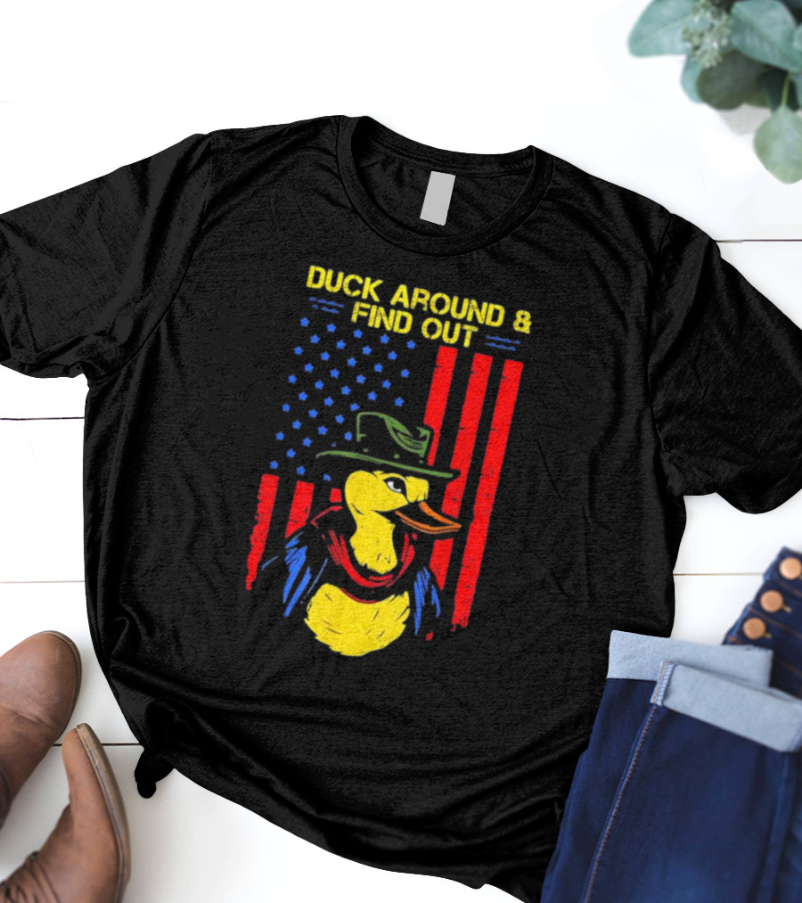 Oregon Duck Around And Find Out Patriotic T-Shirt