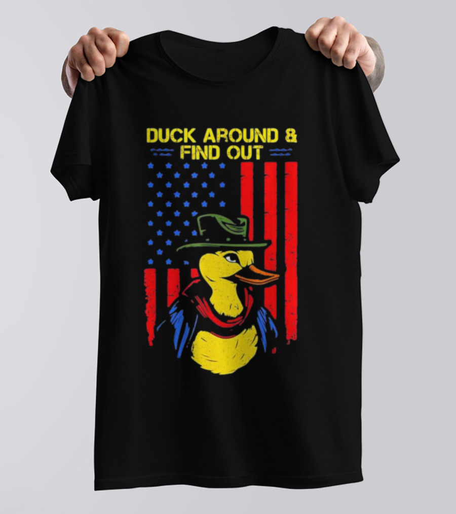 Oregon Duck Around And Find Out Patriotic T-Shirt