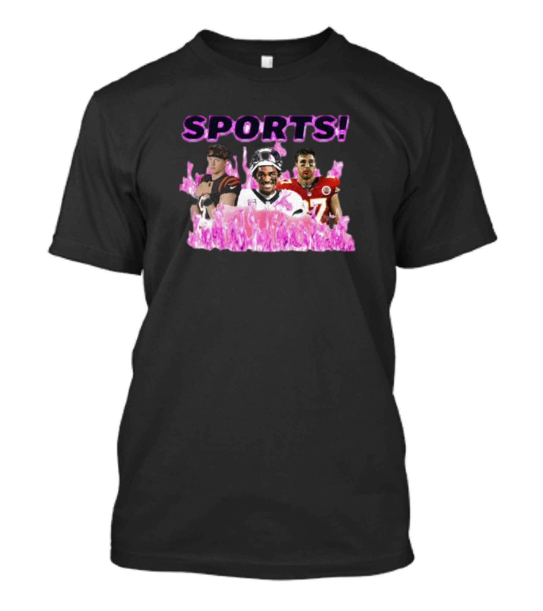 SPORTS Quarterbacks Fire Graphic NFL T-Shirt