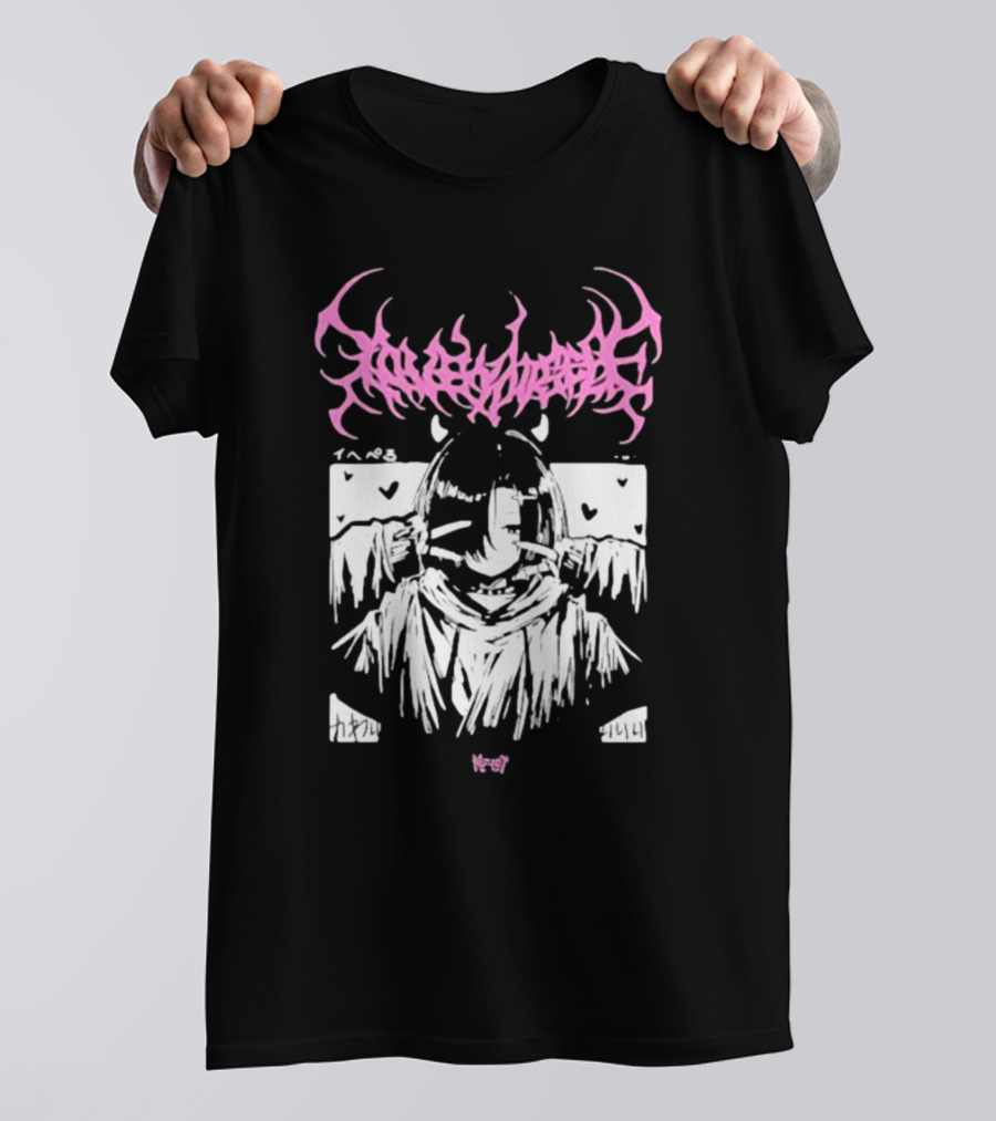 Loveyourself Gothic Anime Aesthetic Hearts T-Shirt