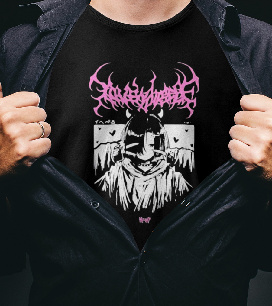 Loveyourself Gothic Anime Aesthetic Hearts T-Shirt