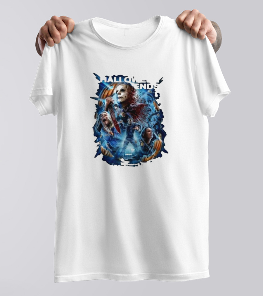 Michael Myers Halloween Ends Movie Characters Collage T-Shirt